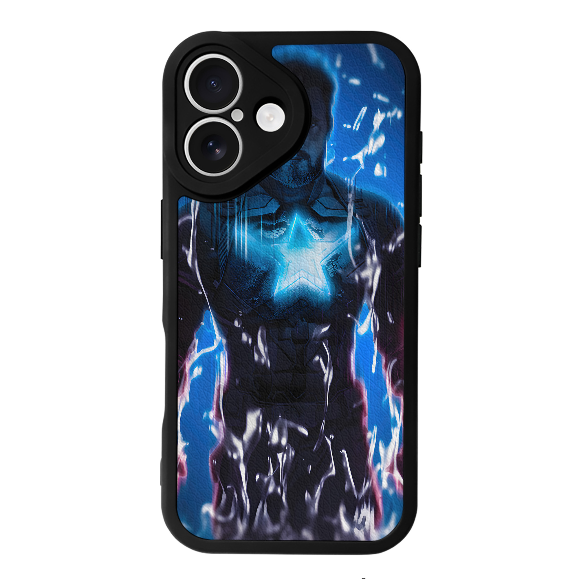 （画像用） アベンジャーズ The Avengers 【iPhone 16シリーズ対応】シリコンスマホケース（レザー調） 材質：シリコン